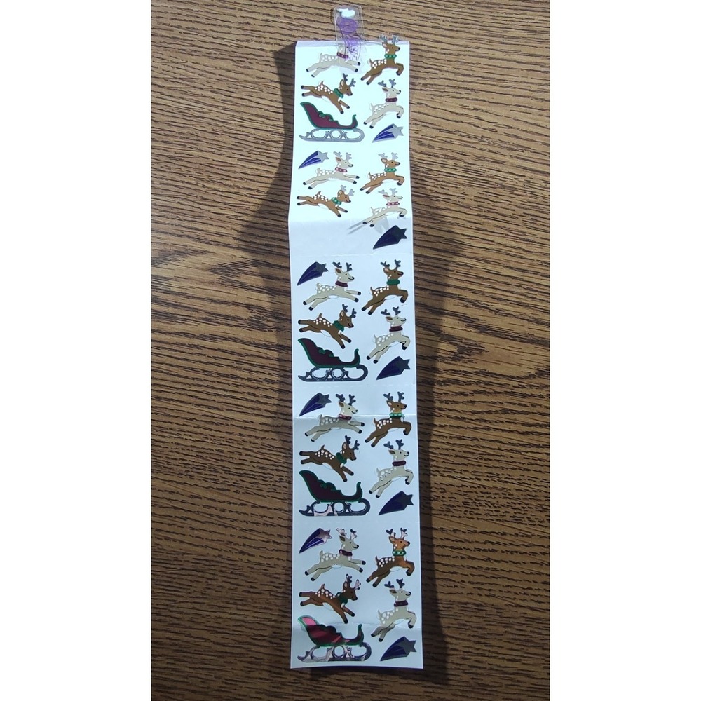 VINTAGE SANDYLION CHRISTMAS REINDEER STICKERS S285
